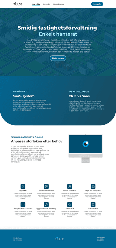 Tillse.se new landing page
